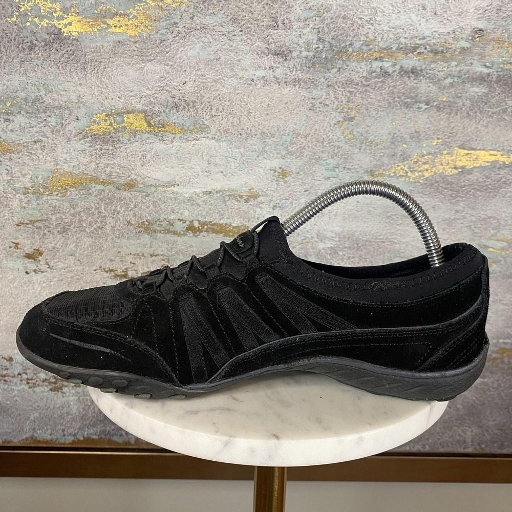 Skechers Shoes Womens Size 9.5 Black Relaxed Fit Memory Foam Sneakers SN 23020 - Picture 6 of 11